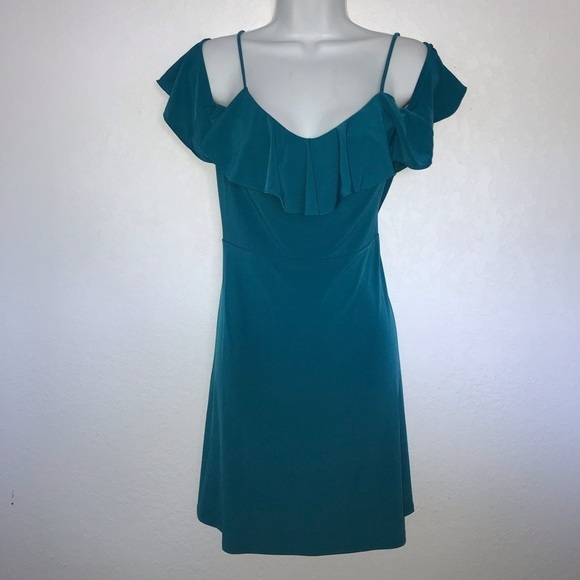 COPY - 2/$25 Express Stretch Cold Shoulder Ruffle Dress - Picture 5 of 7